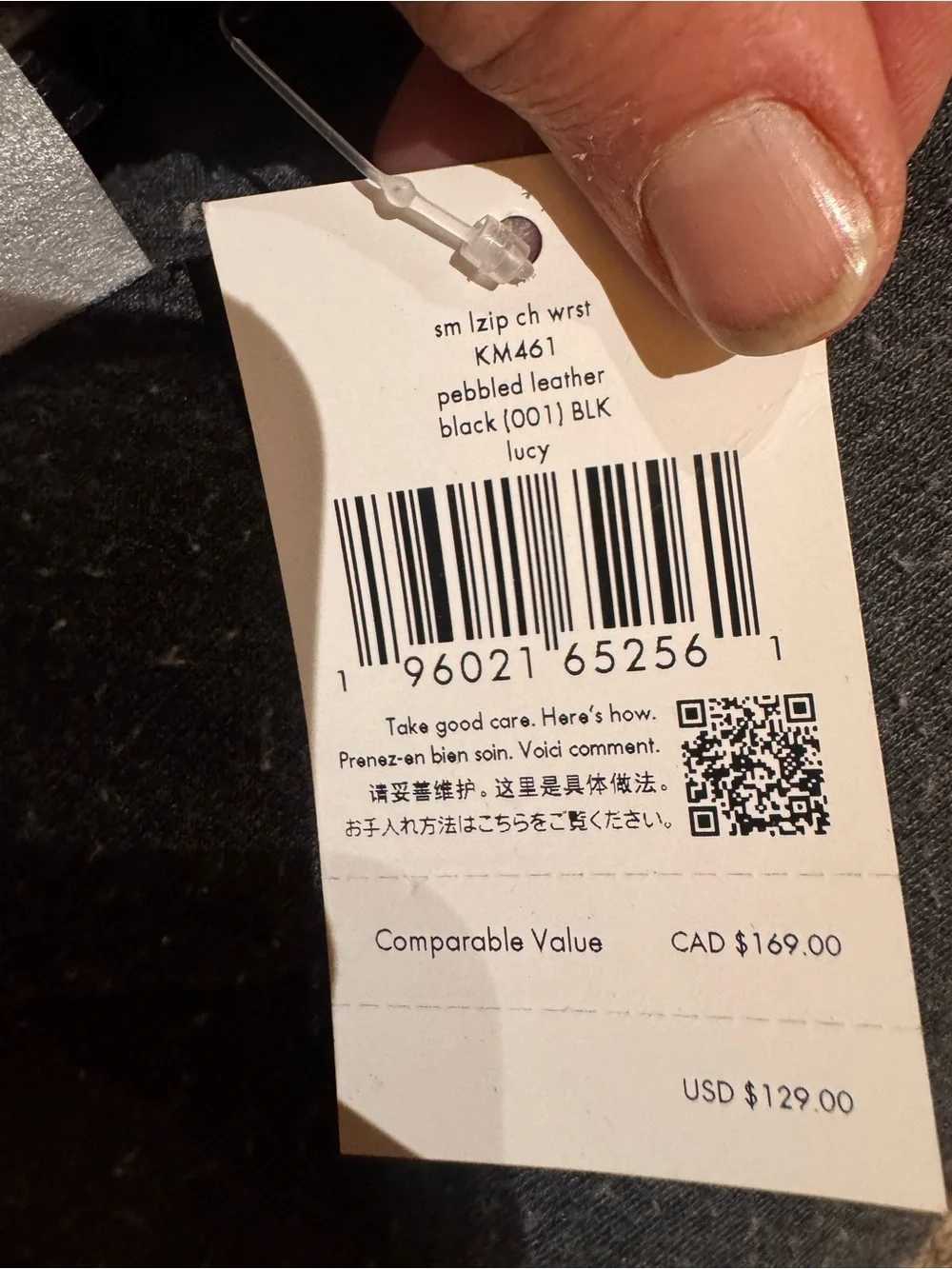kate spade tags back